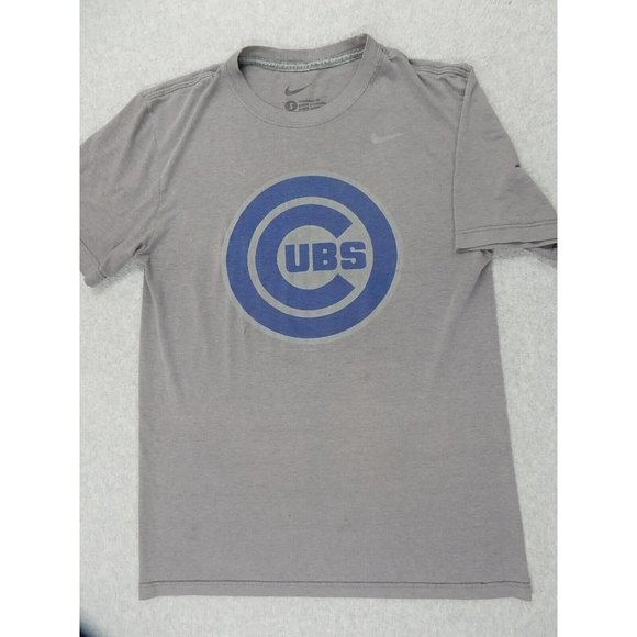Chicago‎ Cubs Nike Ultra Thin Baseball Short Sleeve Tee Shirt (Men's Small) Gray - Picture 1 of 8